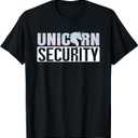 Halloween Easy Quick Adult Dad Mom Unicorn Security Costume T-Shirt 3XL