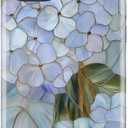 for iPhone 13 Case, Wireless Charging Compatible,Dual-Layer Protection with Cute Chic Wildflower, Soft Silicone + Hard Shell Phone Cover for Women - Pastel Hydrangea