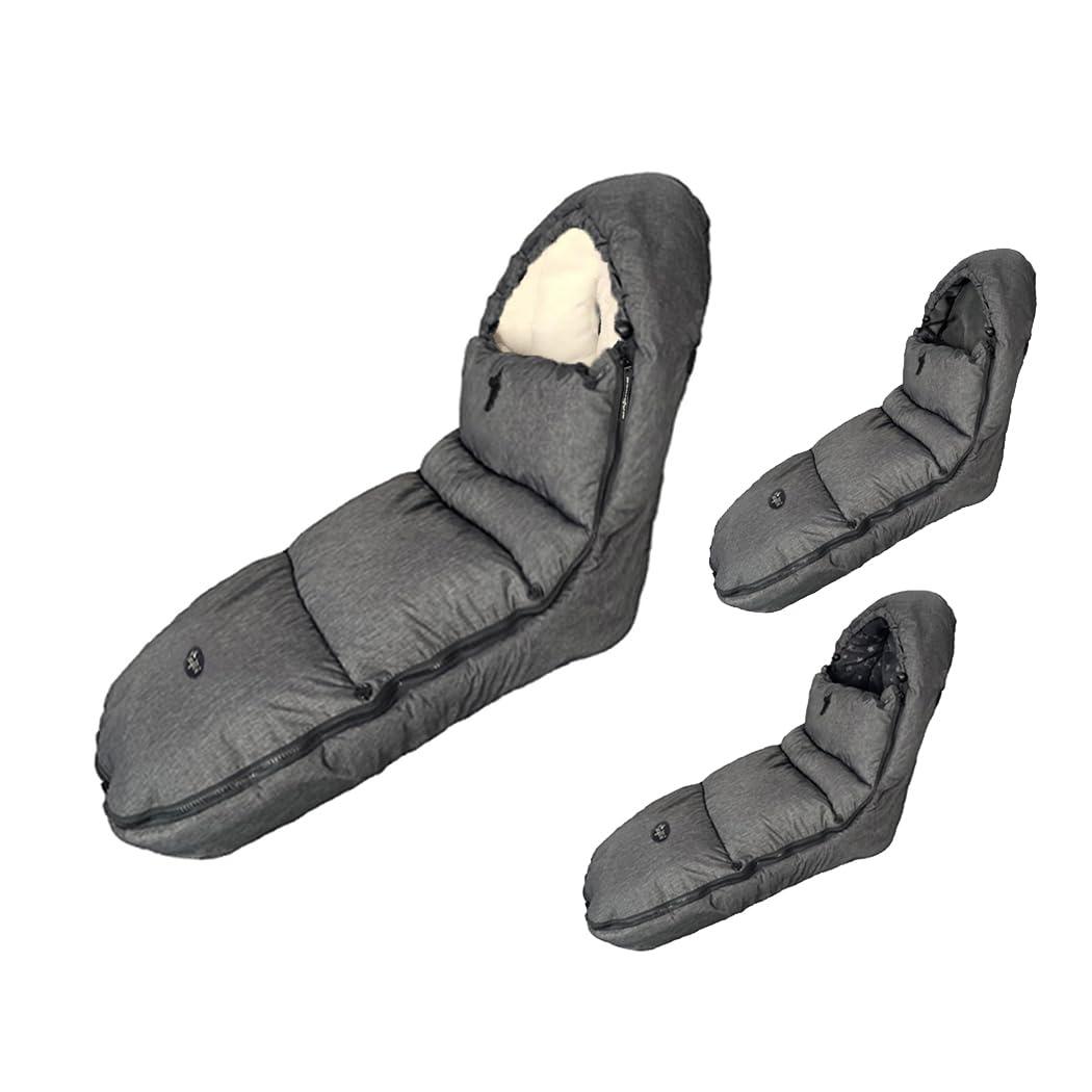 CozyMe Stroller Footmuff - Adjustable Winter Stroller Blanket Evolution for Toddler, Multi Purpose Fleece Lined Warm Hooded Bunting Bag for Baby, Water Repellent | (6M - 4T) (Beige)