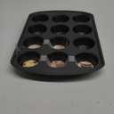 Wilton Gold Premium Non-Stick Warp-Resistant Bakeware, Made Without PFAs, Muffin Pan, 12-cup, 10.5 x 15 x 1.4 in 