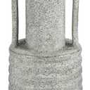 Hollyone Large Vintage Ceramic Vase with 2 Handles, 15.6" Tall Gold-Toned Antique Rustic Decorative Floral Grey Vases for Flowers Home Table Centerpiece Shelf Living Room Entryway Farmhouse Decor