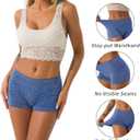 R RUXIA Women's Boyshorts Underwear Seamless Boy Shorts Panties Soft Stretch Boxer Briefs 5 Packs(Regular & Plus Size) (L)