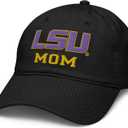 LSU Tigers Mom Officially Licensed Adjustable Baseball Hat (One Size, Black)