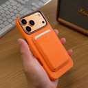 Magnetic for iPhone 17ProMax Case with Card Holder [Compatible with MagSafe] [Military-Grade Drop Protection] [Slim Suede Leather case] Anti-Scratch Microfiber Lining Case 6.9"