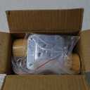 Set of 4 Nature Wood Furniture Leg, 4 Inch Round Sofa Feet Replacement Legs, Chair Bed Closet Cabinet Furniture Feet with Metal Mounting Plates,Screws, Floor Protector Pads for Table Couch