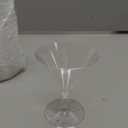 Yinkin 24 Pcs 2 oz Plastic Martini Glasses Disposable Clear Cocktail Dessert Parfait Glasses Unbreakable Mini Martini Cups for Wedding Party Bowl Ice Cream (Stem)