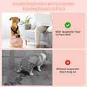 wegreeco Reusable Washable Dog Diapers Female with 1PC Suspender, Dogs Period Heat Diapers Female Heat Cycle, Doggie Puppy Diapers for Incontinence (XX-Large)