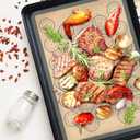 Silicone Baking Mat Set of 6, Silicone Mats for Baking, Baking Sheets Non Stick for Macaron, Cookie, Pizza, Bread and Pastry, Baking Supplies for Oven, Food Grade Reusable