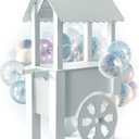 Cardboard Candy Cart for Parties - Dessert Display on Wheels - Party Decoration for Birthdays, Weddings, Baby Showers, and Bridal Parties