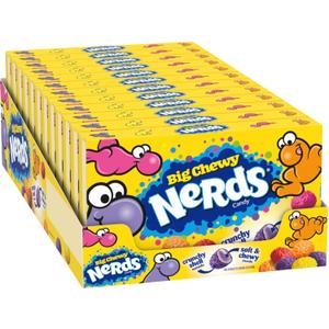 Nerds Big Chewy Candy, 4.25 Ounce Movie Theater Candy Boxes (Pack of 12)