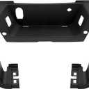 ALMULOO Rear Bumper Step Pad Compatible with 2017-2022 Ford F-250 F-350 F-450 Super Duty w/Park Assist Holes Replacement for HC3Z17B807BE HC3Z17B807B FO1191147 FO1191148 Painted Matte Black