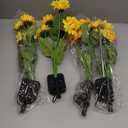 Solar Garden Lights Outdoor, 4 Pack Sunflower Lights with 24 Sunflower, Waterproof 60 Led Garden Fall Decor, Gifts for Mom Grandma, Decorative Solar Flowers for Pathway Patio Yard Flowerbed Decoration