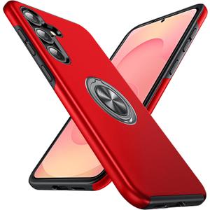 Anqrp Designed for Samsung Galaxy S25 Case, Built-in [15Ft Drop Protection] [Heat Dissipation] Shockproof Military Grade Protection, for Samsung Galaxy S25 Case, Red