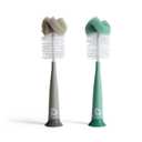 Munchkin Sponge Bottle Brush, Grey/Sage, 2 Count (Pack of 1)