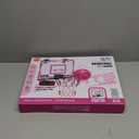 VATOS Basketball Hoop for Girls Indoor, Pink Basketball Hoop with 7 Color Lights, Electronic Scoreboard & Remote Controller, Basketball Set Toys Birthday Gifts for Girls Kids Teens 5-12