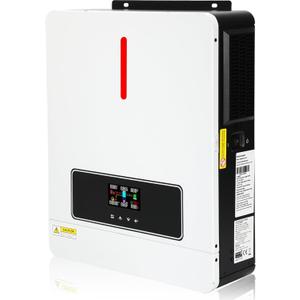 3600W Solar Inverter 24VDC to 110V/120VAC, All-in-One Pure Sine Wave Hybrid Solar Inverter with 120A MPPT Charge Controller, Ideal for Home & Outdoor Use