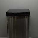 NINESTARS DZT-50-28 Automatic Touchless Motion Sensor Rectangular Trash Can, 13 Gal, Black Trim