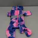 Dog Coat, Tie Dye Fleece Jumpsuit for Small Dogs, Winter Jacket, Reflective Stripes, Comfortable, Lightweight