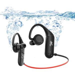 Swimming Headphones, IPX8 Waterproof Earbuds for Swimming 32GB Swimming MP3 Player Wireless Bluetooth 5.4 in-Ear Waterproof Headset 18H Playing time with Mic for Swimming, Cycling, Workout