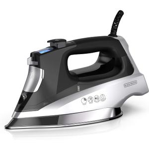 BLACK+DECKER Allure Digital Professional Steam Iron, D3060, 30% More Steam, Percison Tip, Stianless Steel Soleplate, Vertical Steam Fuction (Standard)