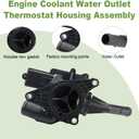 WMPHE Coolant Thermostat Housing Compatible with Hyundai 1.6L L4 2020-2023 Replacement for 25600-2M052 256002M052