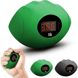 Hand Grip Strengthener, Rechargeable Digital Grip Strength Trainer with LCD Display Up to 220lbs/100kg, Silicone Hand Exercise Ball for Forearm Finger Training & Stress Relief, for Adults and Kids