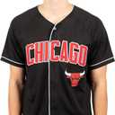 Ultra Game NBA Mens NBA Official Super Soft Button Down Baseball Shirt (Large, Black 23)