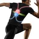 LED Reflective Running Vest with Front Light, Running Lights for Runners Light Up Running Vest, Rechargeable & Adjustable Reflective Vest Women & Men(Multiple Colors Constantly Changing)