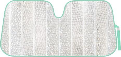 BDK Crystal Mermaid Car Windshield Sun Shade Accordion Folding Sunshade Blocks UV Rays Sun Visor for Front Window Protector - Easy Setup Keeps Vehicle Cool - 58 x 27 inches