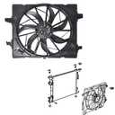 munirater A/C Radiator Cooling Fan Replacement for Durango 2011-2017 Replacement for Grand Ch-erokee 2012-2017