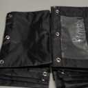 YoeeJob Pencil Pouch for 3 Ring Binder, Binder Pouches with Zipper Bulk, Pen Holder Case with Clear Window School Class Office Organizers, 24 Pack, Black