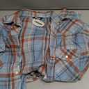 JOGAL Boys Western Shirt Long Sleeve Pearl Snap Plaid Shirts Lightweight Flannel Shirts for Kids 14 Years