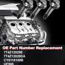 Ignition Coils Pack and Spark Plugs UF595 UF553 DG520 Compatible with 2011-2016 F-150 2011-2017 Explorer 2008-2016 Taurus 2007-2016 Edge 2007-2016 MKS MKT MKZ MKX 2008-2009 Sable 3.5L 3.7L V6,Set of 6
