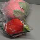 zhidiloveyou 2PCS 9" Strawberry Plush Pillow Soft Stuffed Fruit Toy for Kids Adults