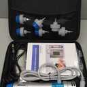 Body Massager Shockwave Therapy Machine for Body Muscle Relaxation Pain Relief with 7 Massager Heads (White)