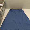 Women's Midi Knee Length Skirts with Zipper Pockets,26" Athletic Long Skorts for Women Athletic Swim Skirts, Navy Blue, Large