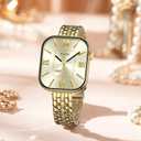 MioHHR Slim Metal Bands Compatible with Apple Watch Bands for Women 49mm 46mm 45mm 44mm 42mm (Series 3/2/1), Stainless Steel Strap Bands for iWatch Series 11 10 9 8 7 6 5 4 3 2 1 SE3/2/1 Ultra 3/2/1, Gold