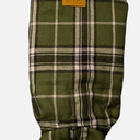 Kuoser Warm Dog Coat, Reversible, Sz XS Green Plaid/ Quilted Black NWT