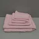 Peryiter 6 Pack Cotton Pink Bow Towels, Gifts for Mother's Day, Soft Absorbent Bath Towel Set, Cute Bathroom Decor, 2 Bath Cloth 2 Hand Towels 2 Washcloths