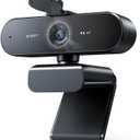 EMEET NOVA 4K Webcam for PC - Ultra 4K HD, PDAF Autofocus, Dual Omnidirectional Mics, 73 FOV, Auto Light Correction, USB-A, Privacy Cover, Ideal for High-End Business Meetings&Live Streaming