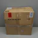 Drafting Chair with Backrest  Adjustable Foot Rest Rolling Stool with Wheels, PU Leather Swivel Stool for Office Spa Studio Lab Counter Salon Home Work Bar Kitchen Shop(Black)