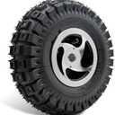 10 Inch 3.00-4 Wheel with Keyway Bearing Bore Diameter 0.73" Bearing Width 1.77", 10x3.00-4 Flat Free Tire, Fit for Hand Truck/Wheelbarrow/Garden Cart/Wagon/Generators