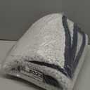 EMME Soft Sherpa Throw Blanket Fleece Reversible Plush Fluffy Blanket, Light Weight Warm Decorative Boho Blanket Cover for Sofa, Couch, Bedroom,Travel(Plush Navy,50"x60")