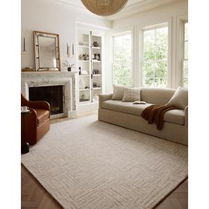 Loloi Chris Loves Julia Polly Collection POL-08 Smoke/Sand 2'-0" x 5'-0" Accent Rug