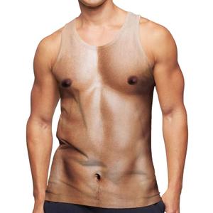 RAISEVERN Mens Tank Tops Summer Sleeveless Tee Cool Workout T-Shirts Beach Novelty Undershirts (S)