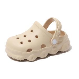 Girls Little Kids Luminous Sandals (Runs 1 Size Large) Boys Wide Pool Slip on Clogs Big Kid Toddler Garden Water Soft Sandal Children Comfortable Swim Beach Shoes Beige