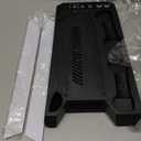 PS5/Slim/Pro Stand for Disc & Digital Console, PS5 Cooling & Charging Station with RGB Lights, PS5 Controller Charger Built-in 3 Level & AUTO Adjustable Fan, PS5/Slim/Pro Accessories Comes 3 USB Ports (Black & White)