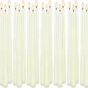 20 Pack Ivory Taper Candles 12 Inch Tall 3/4 Inch Thick Burn 10 Hours