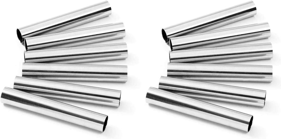 Norpro Stainless Steel Mini Cannoli Form, Set of 12