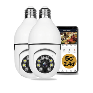 2.4GHz & 5GHz Wireless WiFi Light Bulb1080P Security Camera Wireless Outdoor, 360° Indoor Light Socket Security Cameras for Home Security with 2-Way Audio, Smart Motion Detection (2PCS)